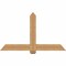 Ekena Millwork Eugene Smooth Timber Gable Bracket, Western Red Cedar, 60"W x 35"H x 5 1/2"D x 5 1/2"F, 14/12 Pitch GBW060X35X0606EUG00SWR - alternate 1